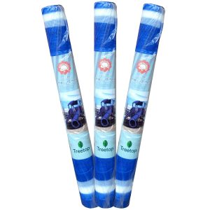 Pack 3 Mallas Sombra Franjeada 80% de 2,1 × 5 m Azul/Blanco