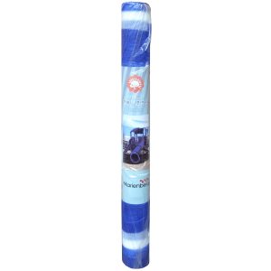 Malla Sombra Franjeada 80% de 2,1 × 5 m Azul/Blanco